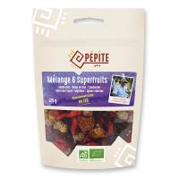 Mix 6 Superfruits BIO | mulberry,goji, cranberry,baie Incas,myrtille,épines-vinettes | 125g