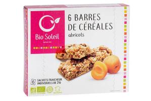 Barres de céréales aux abricots BIO | 6 sachets | 125g