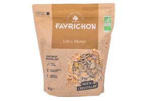 Muesli lin et fibres BIO | céréales, flocons de soja, graine de lin | 400g