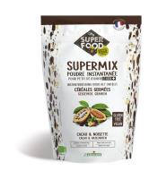 Supermix poudre instantanée cacao noisette BIO | céréales germées sarrasin, riz, millet | 350g