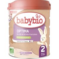 Lait de suite Optima 2 Babybio BIO | 2ème âge | 6/12 mois | 800g