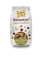 Krounchy épeautre chocolat noir BIO | céréales complètes et morceaux de chocolat noir| 1kg